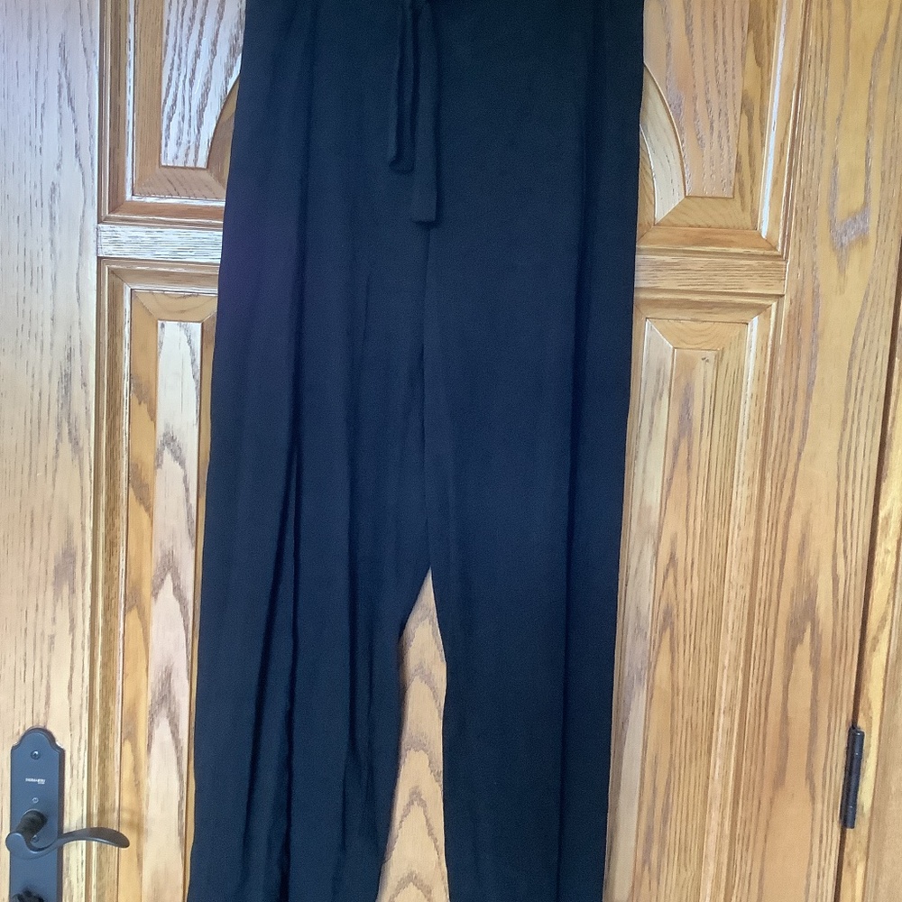 Kona Sol Gauze Beach Pants - Black Large with flowing leg